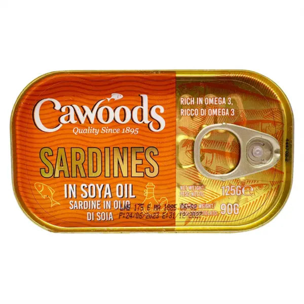 Cawoods Sardines in Soya Oil 125g