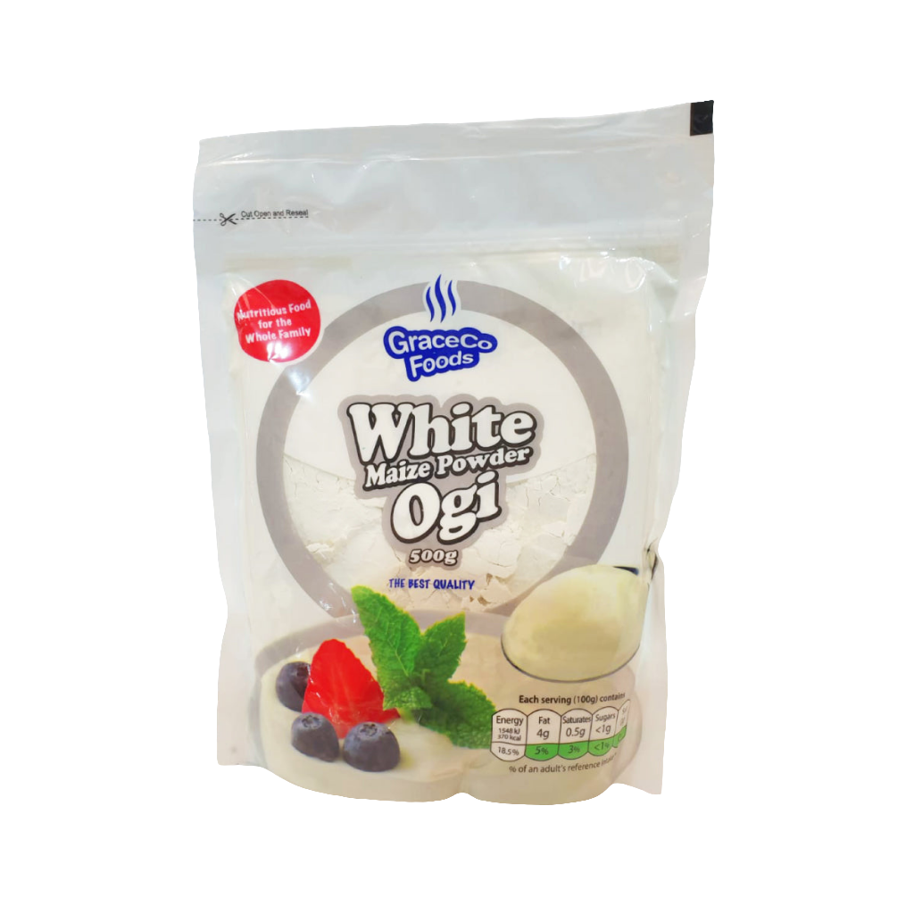 Grace food WHITE MAIZE POWDER OGI 500g (pap/akamu)