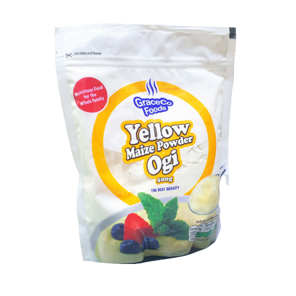 Grace food YELLOW MAIZE POWDER OGI 500g (pap/akamu)