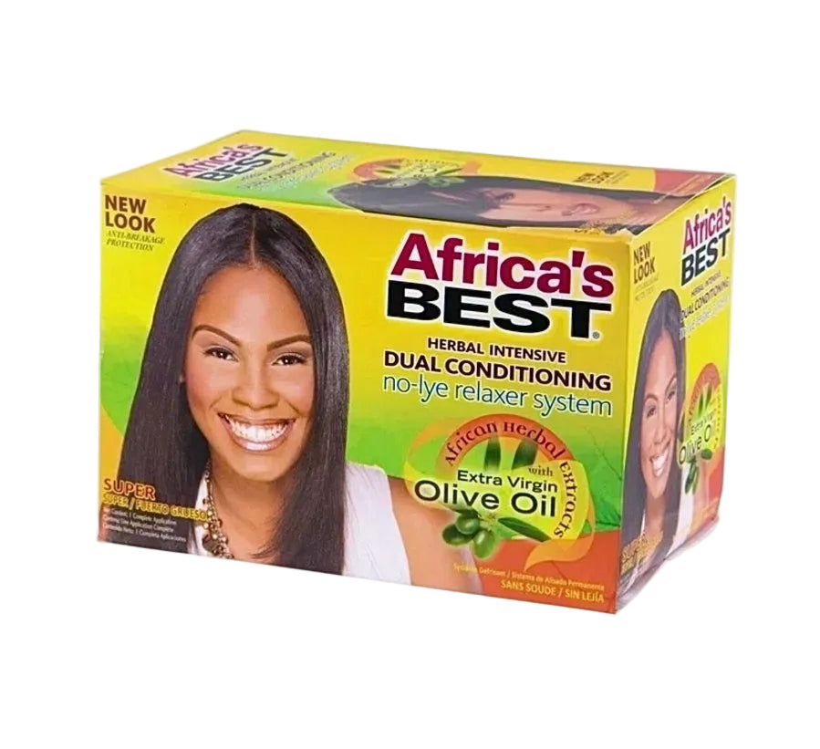 Africa's Best Dual Relaxer Extra Virgin Olive Oil~ No Lye Super