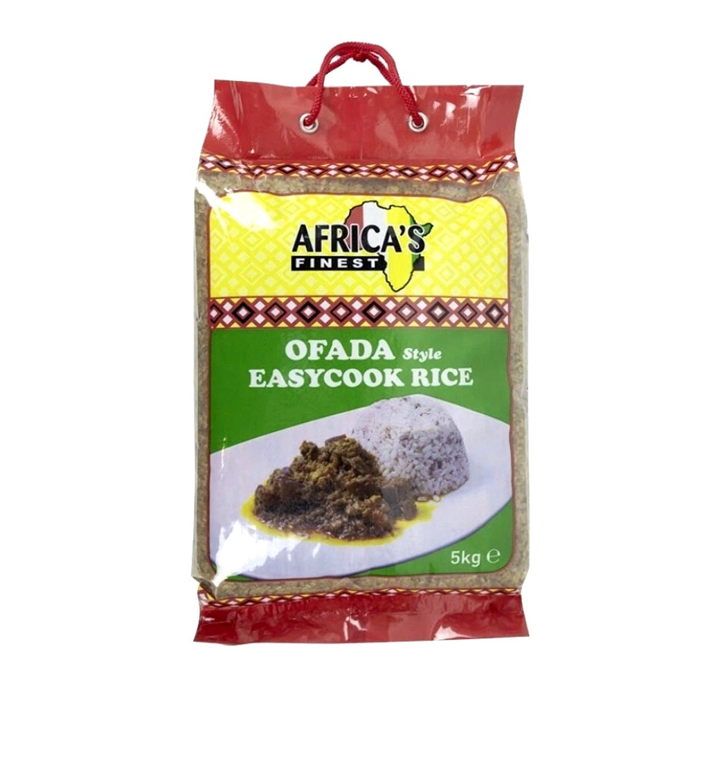 Africas Finest Ofado Style Easycook Rice 5kg X 1